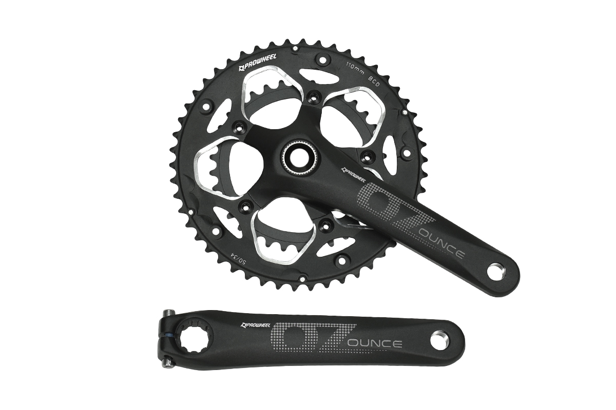 Система PROWHEEL ROAD OUNCE-621C-TT-N(50-34)170ммAL-6061-T6,CHAINLINE:43.5,BCD:110,BB PW-BB68,черный Система PROWHEEL ROAD OUNCE-621C-TT-N(50-34)170ммAL-6061-T6,CHAINLINE:43.5,BCD:110,BB PW-BB68,черный