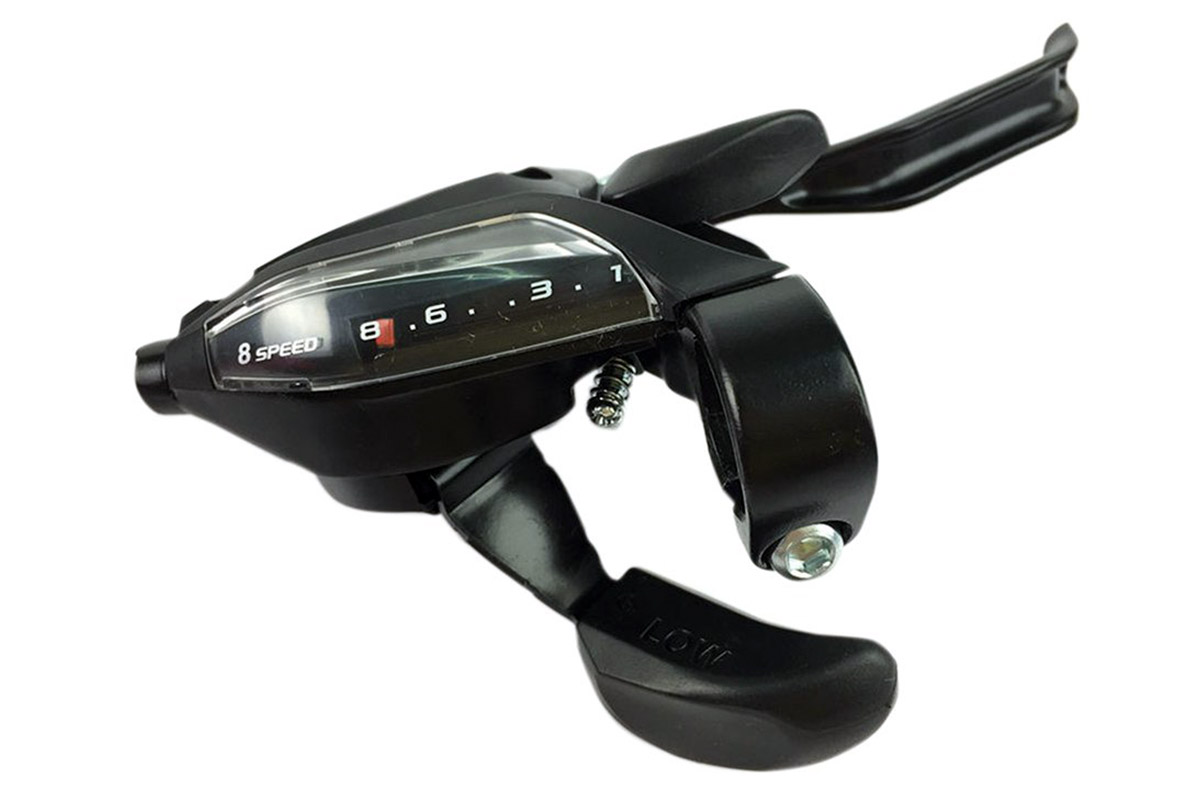 Шифтер/ручка тормоза SHIMANO ASTEF5002RV8ALC, правая, 8-передач,без упаковки,черный Шифтер/ручка тормоза SHIMANO ASTEF5002RV8ALC, правая, 8-передач,без упаковки,черный