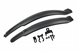 Крылья комплект пер+зад, SF-336F/R, 24-26", пластик, черный Крылья комплект пер+зад, SF-336F/R, 24-26", пластик, черный