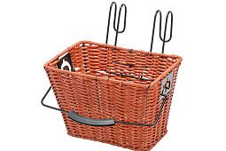 Велокорзина JL-083 передняя универсальная плетёная, стальная/пластиковая, на руль Велокорзина JL-083 передняя универсальная плетёная, стальная/пластиковая, на руль